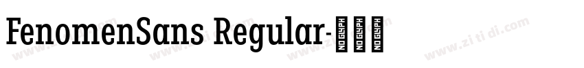 FenomenSans Regular字体转换